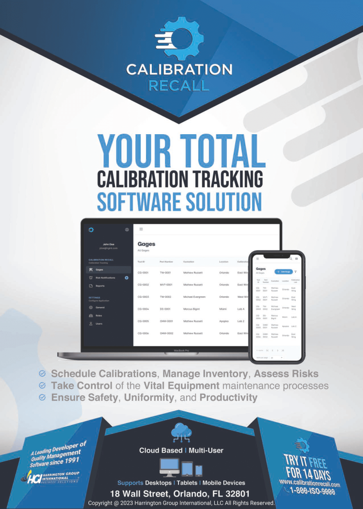 Best Calibration Tracking Software for 2022 Calibration Recall